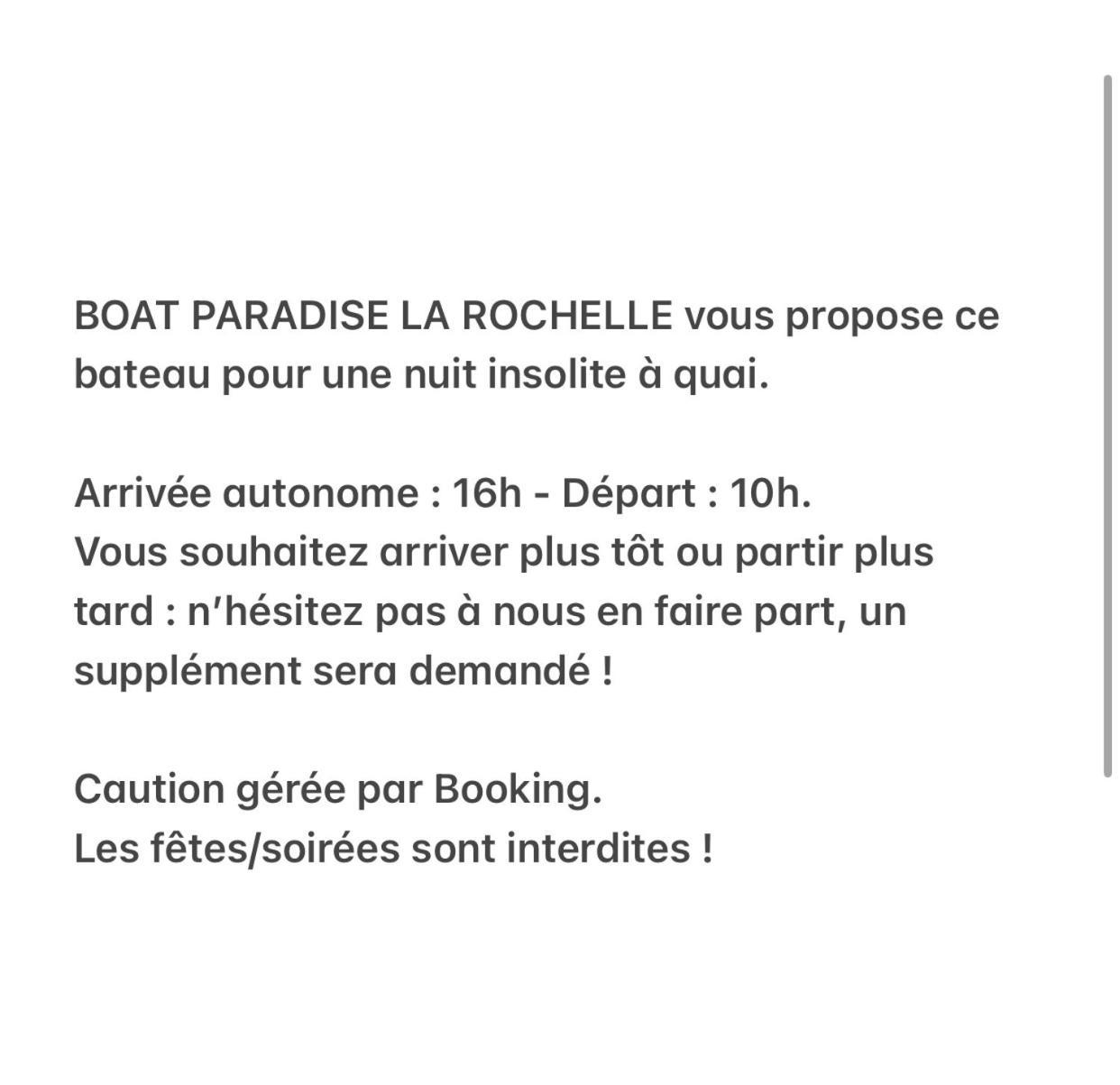 Une Nuit Sur Un Magnifique Bateau Linge Et Menage Inclus - Boat Paradise La Rochelle La Rochelle  Kültér fotó